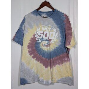 Indy 500 2022 Retro Tie Dye Indy Car Racing Tee T-Shirt Unisex Mens Sz XXL 2XL